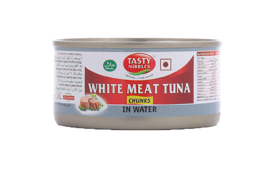 Tasty Nibbles White Meat Tuna Chunks In Water   Tin  185 grams